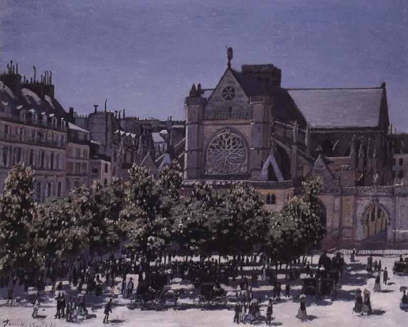 Claude Monet Saint-Germain l-Auxerrois Sweden oil painting art